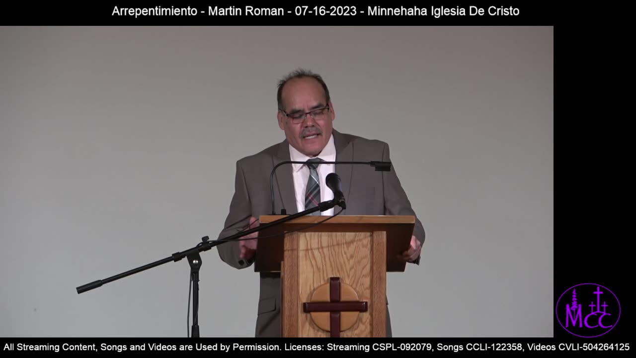 Arrepentimiento - Martin Roman - 07-16-2023 - Minnehaha Iglesia De Cristo