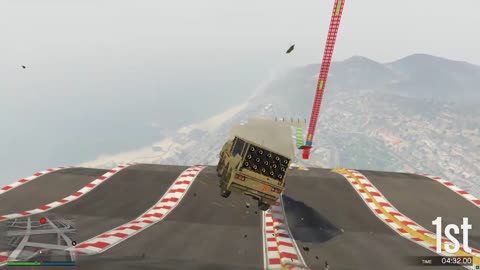 GTA 5 MEGA RAMP CHALLENGE WITH CHOP BUT WITH WAVES