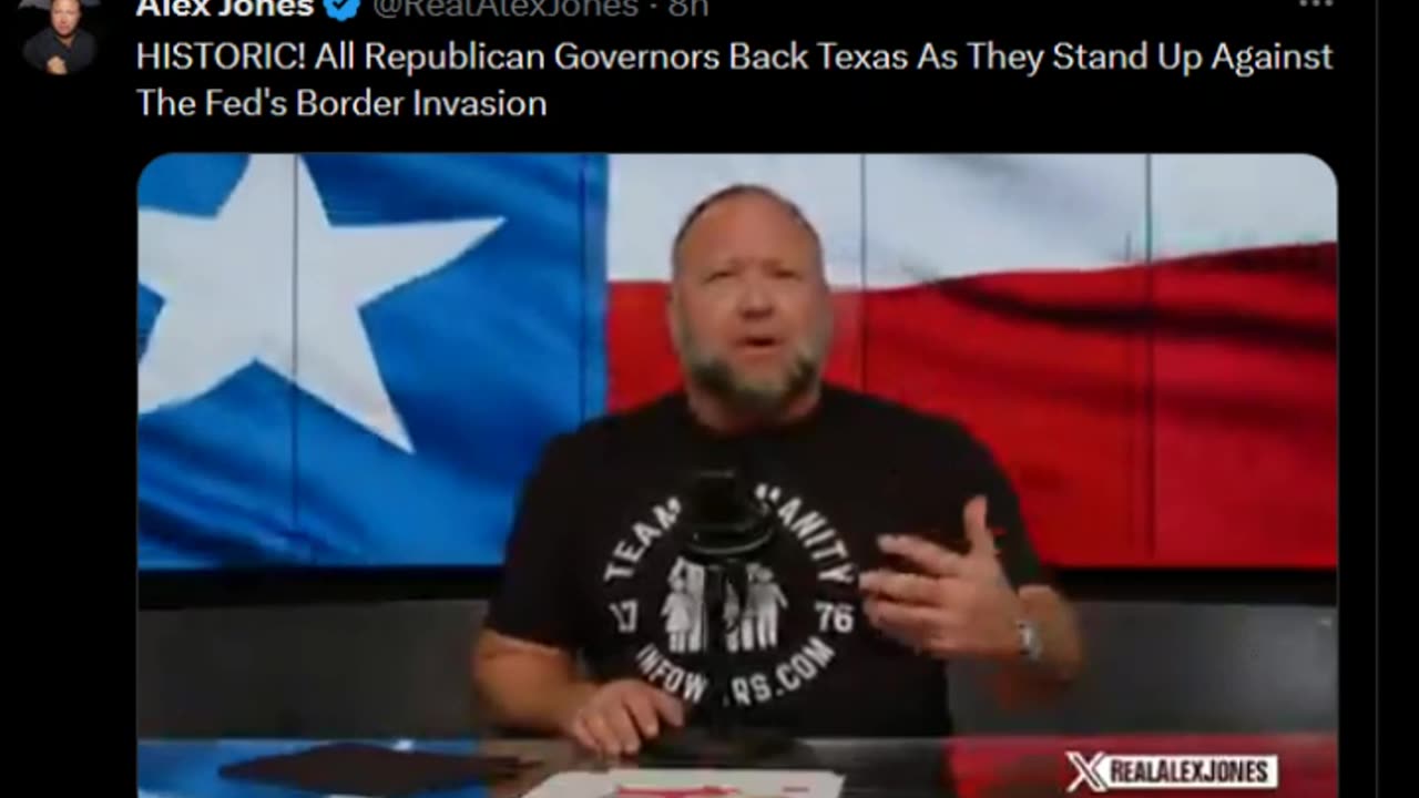 HISTORIC! All Republican Governors Back Texas As They Stand Up Against The Fed's Border Invasion