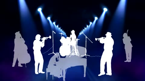 Big Band Swing Music Silhouette Musicians