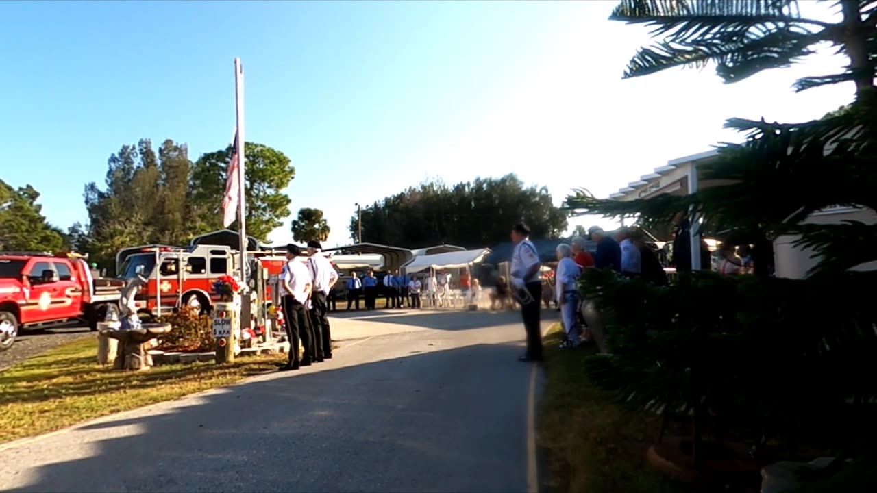 9/11 Ceremony in my neighborhood. #neverforget #portrichey