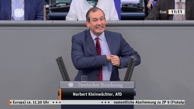 Norbert Kleinwächter Rede vom 30.09.2022 - Fiskalpolitische Disziplin in Europa