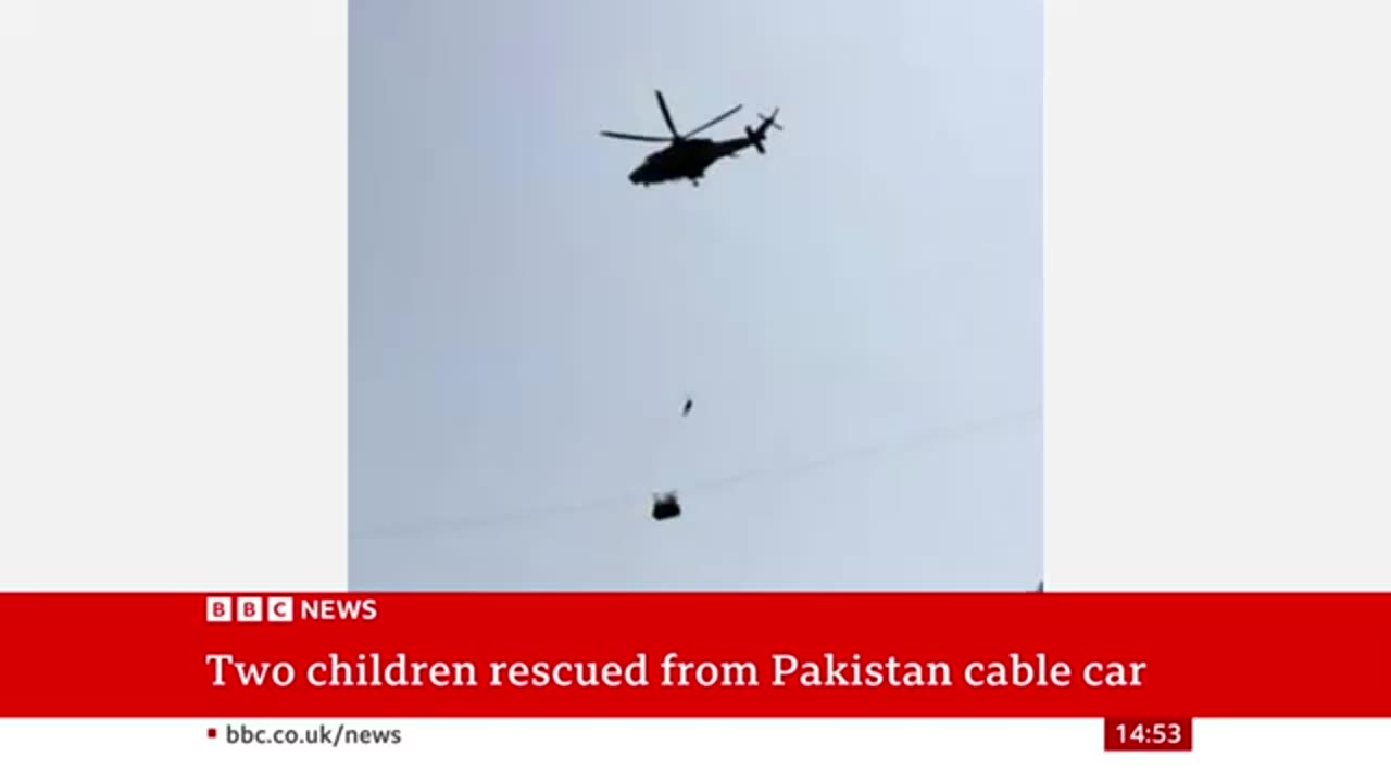 Two children saved in Pakistan cable car rescue operation - BBC News 7yadav