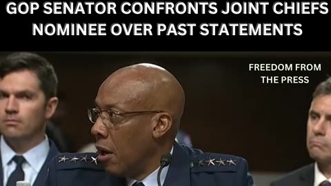How is he even a Nominee for the Joint Chief of Staff?