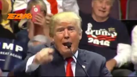 Donald Trump with mic very funny video