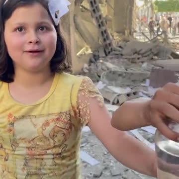 These kids just saved their fish and you should see their happiness. #Gaza