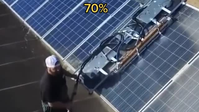 Solar panels are cleaner