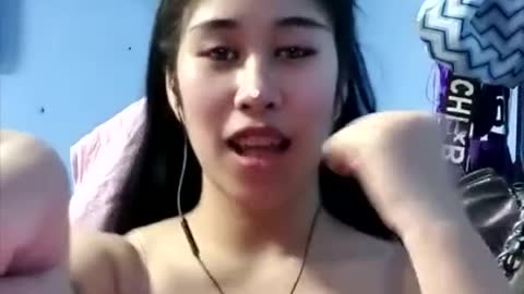 Hot Asian girl’s TikTok competition