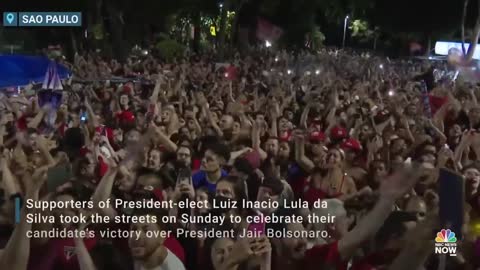 Supporters Of Brazil’s President-Elect Lula da Silva Celebrate Victory Over Bolsonaro