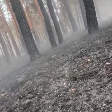 Ukrainian squad under heavy Russian shelling in the Kharkov region