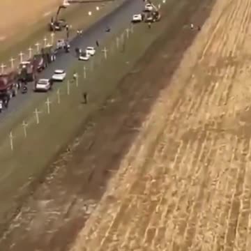 South Africa - Each Cross represents one White S. African farmer killed between 2018-2022