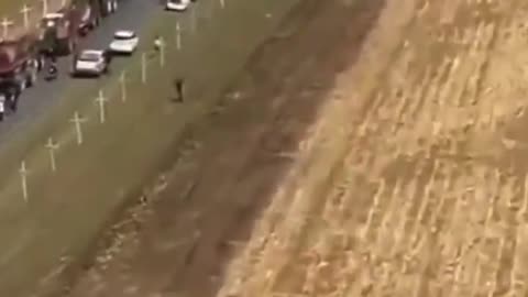 South Africa - Each Cross represents one White S. African farmer killed between 2018-2022