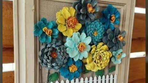 Beautiful pinecone 🎨 art/best ideas for home decoration