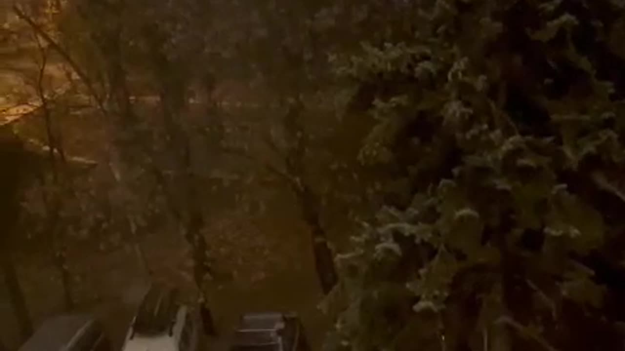 Snowfalls in Moscow