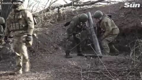 Ukrainian soldiers patrol Donetsk front line region with armoured vehicles_4