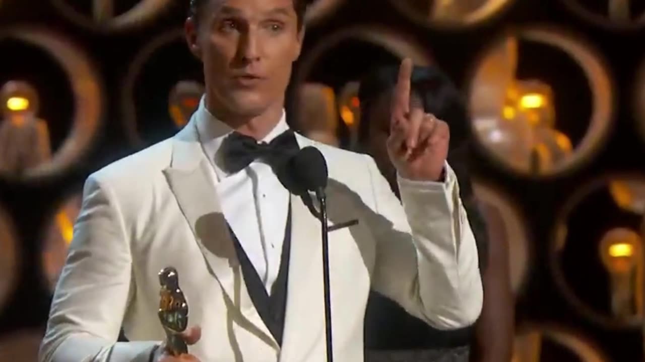 Matthew McConaughey’s Powerful Faith Message at the Oscars 🙏✨ #motivation #inspirationalspeech