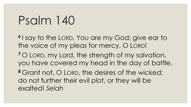 Psalm 140 Daily Devotion