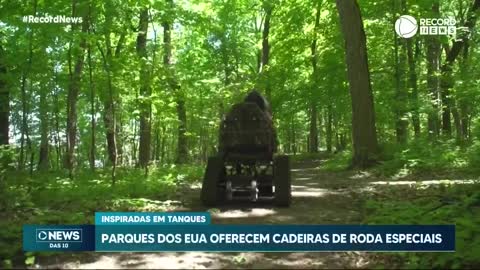 Parques dos EUA oferecem cadeiras de roda especial