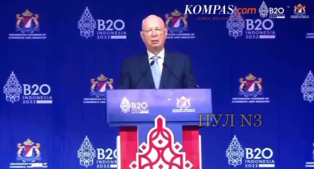 Dr N(W)O aka Klaus Schwab is giving a lecture on “the new globalist order” at the G20