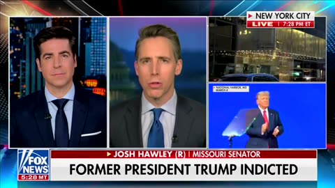 Fox News Host Tells Hawley 'Some Sort Of Resistance' Must Occur After Trump Indictment