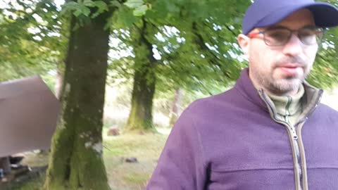 Walk and vlog at a paid campsite