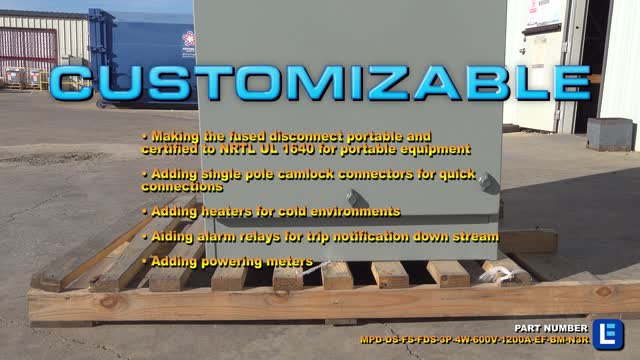 Mains Disconnect Switch - Service Entrance Rated Customizable