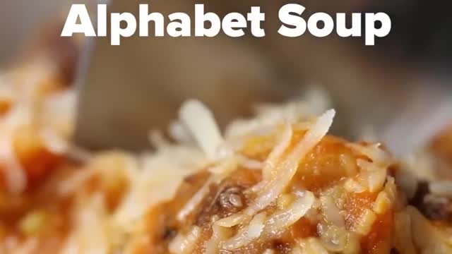 Homemade Aiphabet Soup