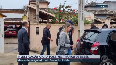 Polícia investiga possível esquema de tráfico de bebês | SBT Brasil (08/11/22)