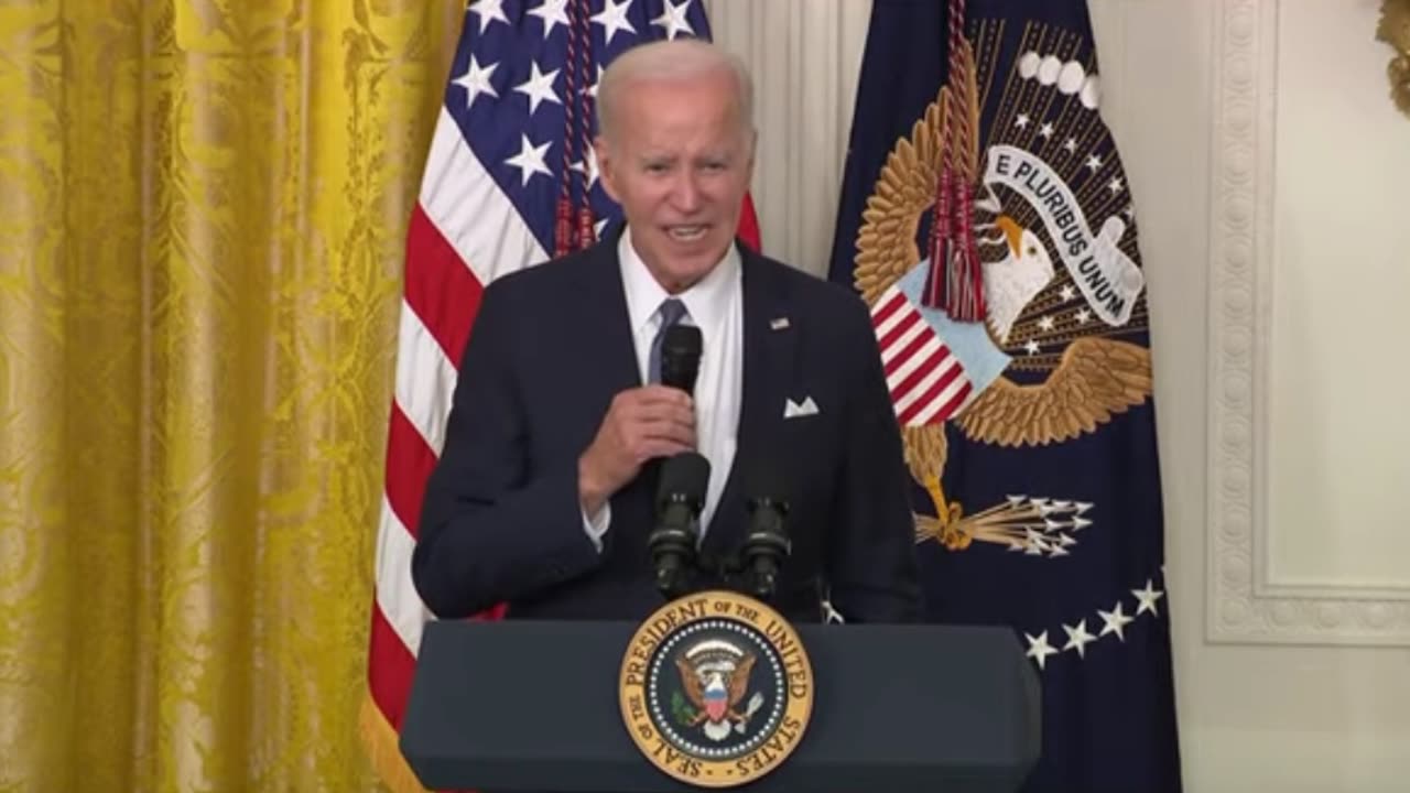 Biden says climate change is "THE existential threat to humanity."