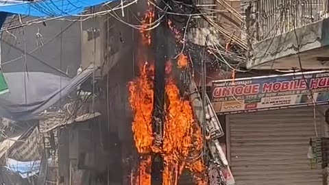 Electricity transformers blast in Nepal 🔥