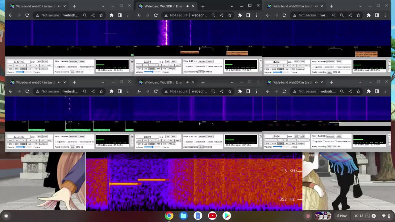 X06b 111666 05/11/2022 1009 UTC 6 Different Frequencies! With Spectrogram