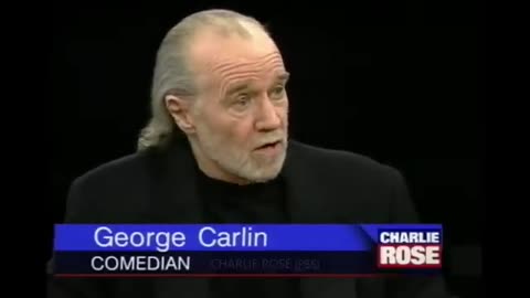 George Carlin Gets Dark _ Charlie Rose Interview from 1996