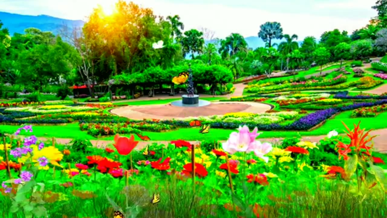 Biutifull garden and flowers 🌹