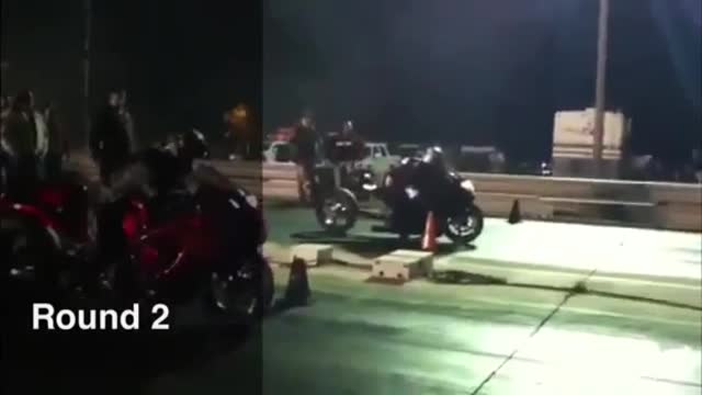 Hayabusa VS GSXR 1000 Grudge Race