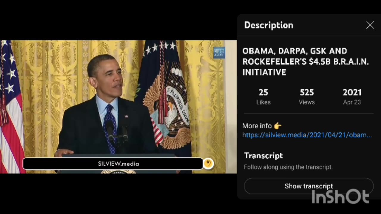 OBAMA, DARPA, GSK,THE ROCKEFELLER FOUNDATION 4.5 $B. B.R.A.I.N. INITIATIVE - The vision for the BRAIN Initiative is to combine these areas of research into a coherent, integrated science of cells, circuits, brain and behavior.