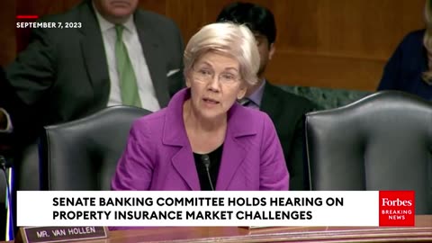 Elizabeth Warren Discusses Impact Of Climate Change On Home Insurance - YouTube