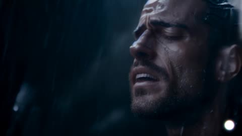 GUY CRYING IN RAIN