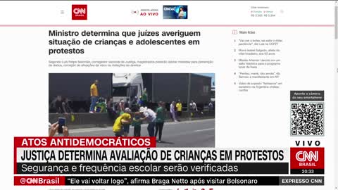 Justiça determina que situação de crianças seja avaliada em protestos | EXPRESSO CNN