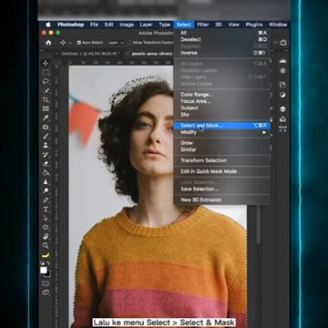 Selection and remove background photo with photoshop