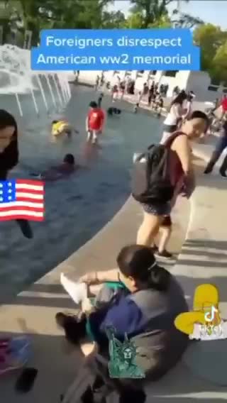 FOREIGNERS DISRESPECT AMERICAN WW2 MEMORIAL 😡