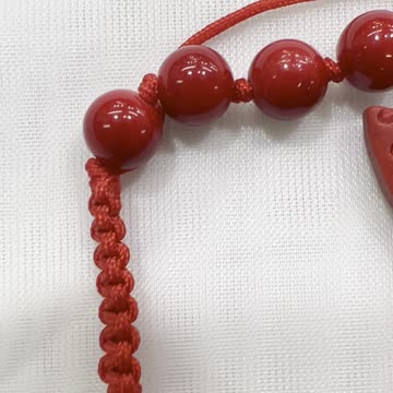 Handmade + Knotting Unique 5”~10” Adjustable Bracelet with Cinnabar Butterfly
