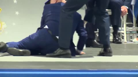 Biden Takes A Tumble During Air Force Graduation