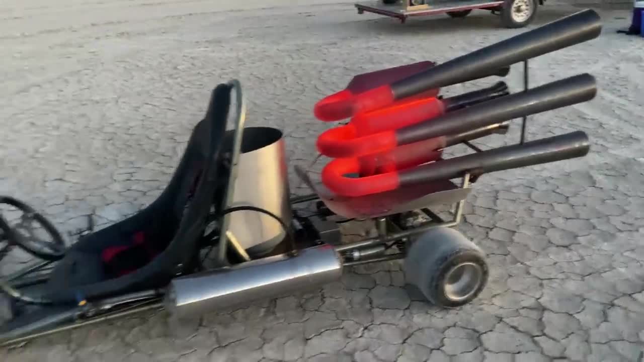Rocket man on the dry lakebed - insane - but looks fun