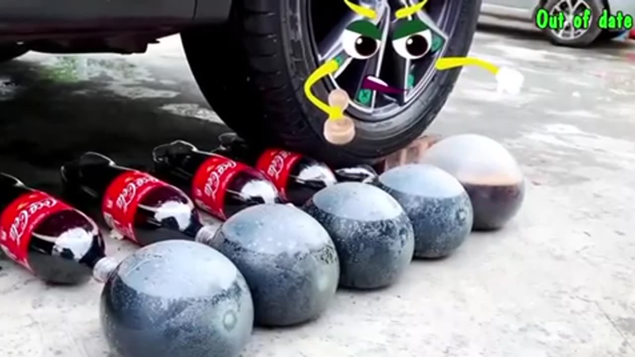 Crushing soft things by car - Satisfying Videos
