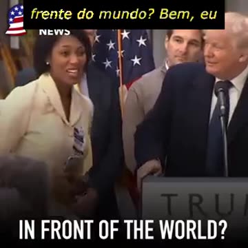 Em 2016, Trump deu uma entrevista coletiva para o lançamento de um de seus muitos hotéis.