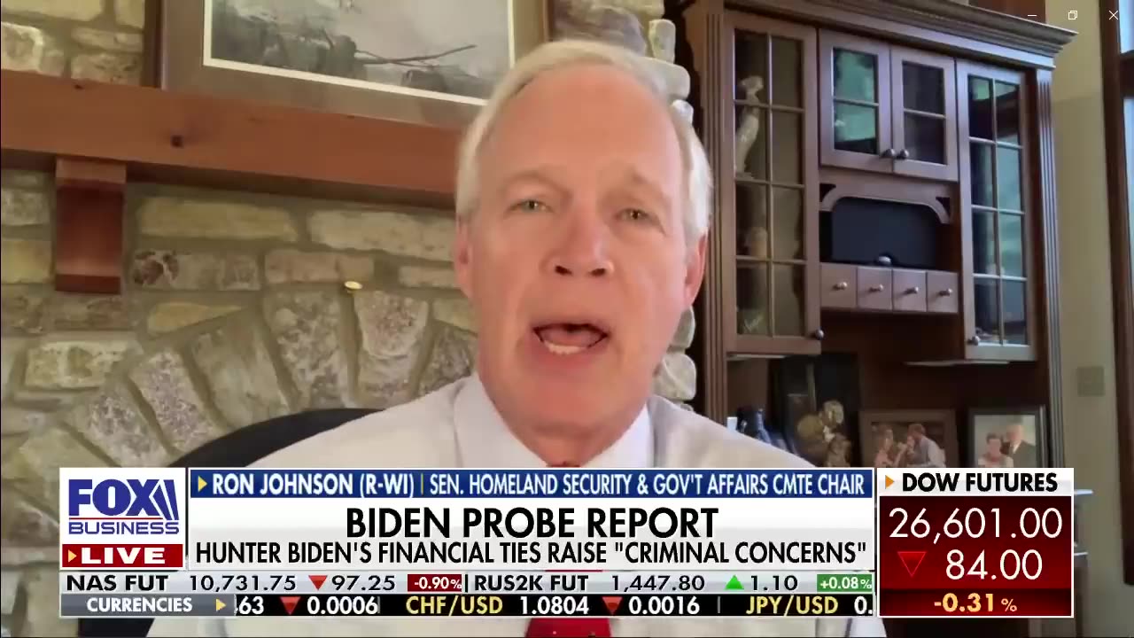 Sen Johnson on Hunter Biden report: I think we've caught Biden in a lie