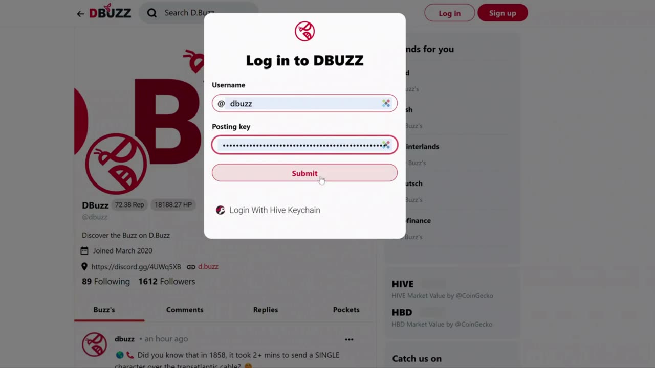 How to Login to D.Buzz