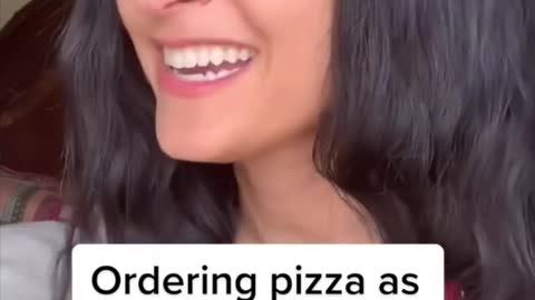 Oredering pizza as shakira