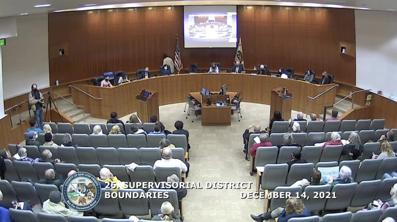 The Consultant Going Over The Rules for Redistricting December 14, 2021 SLOCounty