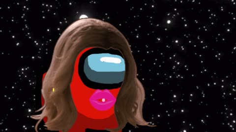 A Girl Is Chewing Gum In Space 💫